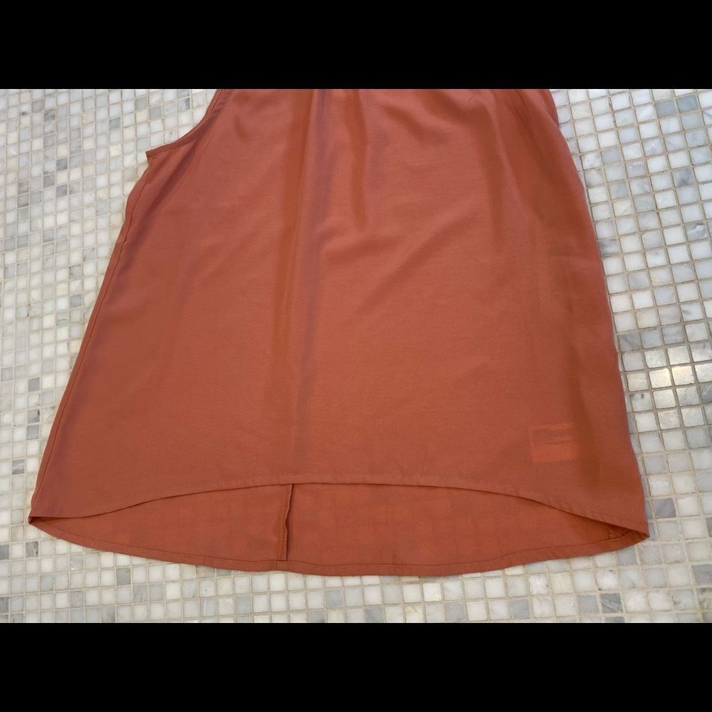Prologue Light Orange Sleeveless Shirt NWT - Picture 4 of 6